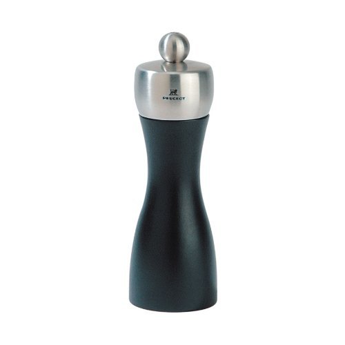 Peugeot Pfeffermühle 'Fidji' Matt Schwarz/Edelstahl, Höhe 15 Cm