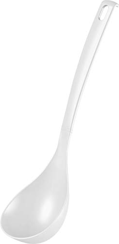 Fackelmann 24291 Blanca - Mestolo Da Cucina In Plastica, Per Pentole E Padelle Rivestite, Colore: Bianco