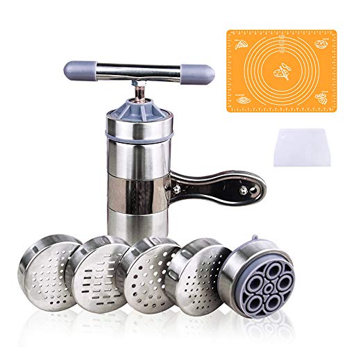 Chseeo Macchina Per Pasta Fresca Acciaio Inox Tagliapasta Tagliatelle Macchina Spremiapatate Verdure Frutta Apparecchio Per Pasta Prepara Perfetto Spa