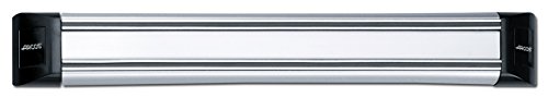 Arcos Magnet, Cremagliera Magnetica Porta Coltelli Magnetico, Fatto Di Pvc, Steel E Abs 300 X 45 Mm, Colore Grigio E Nero