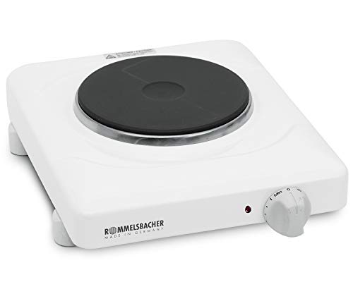 Rommelsbacher Ths 815 Piastra Singola, Bianco, Lega Di Acciaio Ghisa Smaltato Plastica, Nero, Ciano, Magenta, Giallo