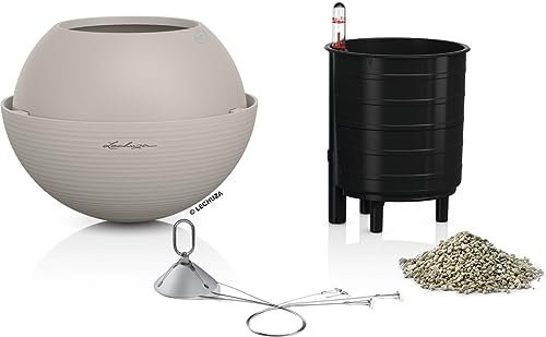 Lechuza Vaso Rotondo Bola Color 23 Con Sospensione New 2022 (Marrone Sabbia)