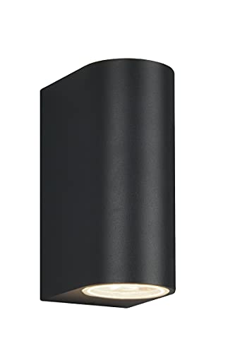 Trio Leuchten Roya 204260242 - Lampada Da Parete Per Esterni, In Alluminio Pressofuso, Colore: Antracite, 2 X Gu10