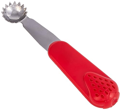 Fackelmann Pomodori E Fragole Per Rimuovere Il Gambo, Bolero Frutta In Acciaio Inox E Manico In Abs Con Design A Fragola, Lavabile In Lavastoviglie, C