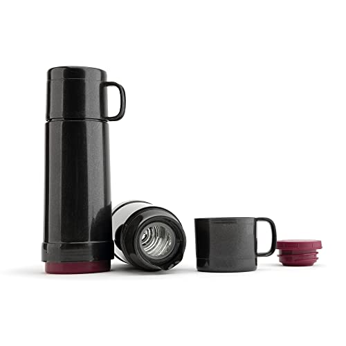 Jata Hogar Hter2150 - Thermos In Vetro A Doppia Parete Grande Isolamento, Privo Di Bpa Leggero, Chiusura Ermetica, Senza Odori E Sapori, Coperchio Da