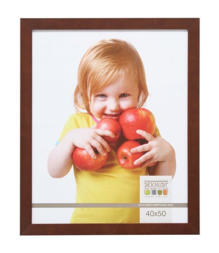 Deknudt Frames S45Jh4-13.0X18.0 - Portafoto Basic In Legno, Dimensione: Grande, 24 X 18,9 X 1,4 Cm, Colore: Bruno Scuro