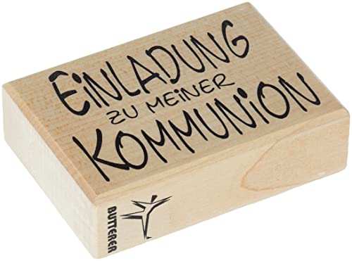 Rayher 28837000 - Timbro Con Scritta "Einladung Zur Comunion", 5 X 7 Cm, Articolo 11704