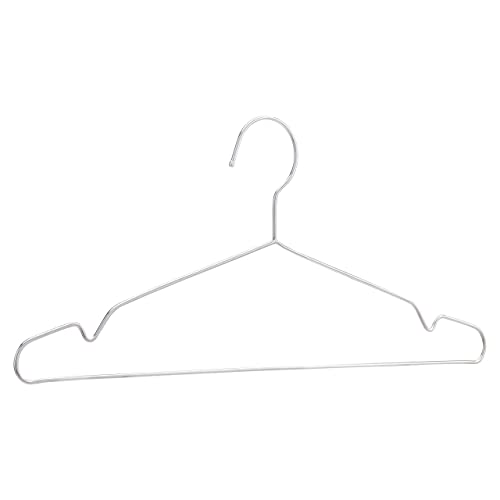Amazon Basics Grucce Appendiabiti In Acciaio Inox, Confezione Da 50, Cromate