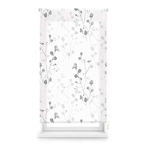 Blindecor Fiori | Tenda Avvolgibile Traslucida Con Stampa Digitale | Modello Bloom | 90 X 180 Cm (Larghezza Per Altezza), Dimensioni Del Tessuto, 87 X