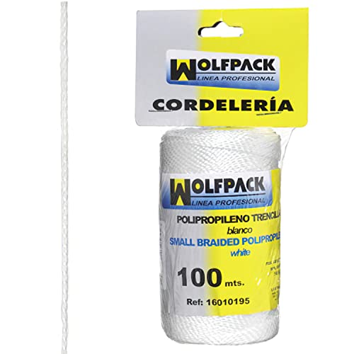 Wolfpack Trencilla 16010195 Corda In Polipropilene Nero (Rotolo 10 M)