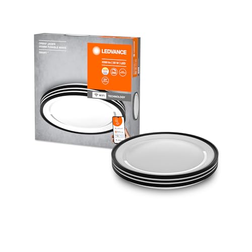 Ledvance Orbis Jaden Smart+ Wifi Apparecchio Ø 48Cm, Apparecchio Da Soffitto Led Dimmerabile Per Interni, Temperatura Di Colore 2700-6500K, 3300Lm, Bi