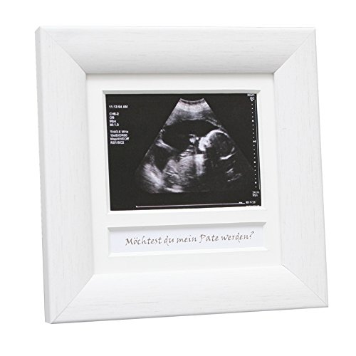 Deknudt Frames S54Sed - Cornice Portafoto Per Echo S54Sf1 + Custodia In Legno Verniciato Tedesco 10 X 10 Cm, Colore: Bianco