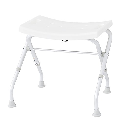Ridder A0050301 - Sgabello Pieghevole Da Bagno, Colore: Bianco