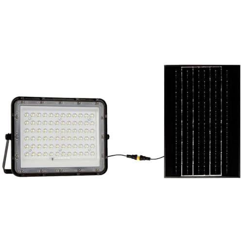 V-Tac Kit Pannello Solare Con Proiettore 1200 Lumen 4000K 3Metri Di Cavo Batteria Sostituibile Vt-120W - 7826