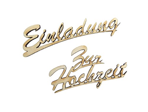 'Petra S Set Fai-News A Szh12S20 Legno Einladung Zur Hochzeit, 10 Pezzi, Set Di 20