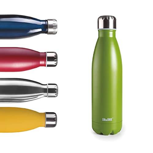 Ibili Borraccia Termica A Doppia Parete Musgo 500 Ml, Acciaio Inox 18/10, Doppia Parete, Riutilizzabile
