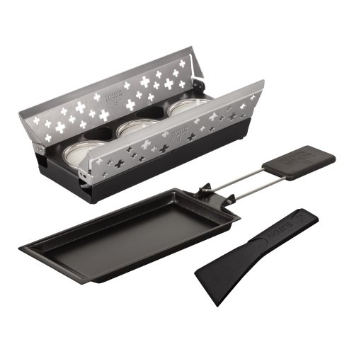 Kuhn Rikon 32109 - Kit Per Raclette, A Candela, Colore: Argento