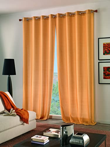 Home Collection Tpa119 Tenda Panama, Poliestere, Giallo, 140X280 Cm