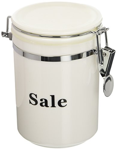 Excelsa Black & White Barattolo Sale, Plastica, Bianco/Nero, 0.72 Cl