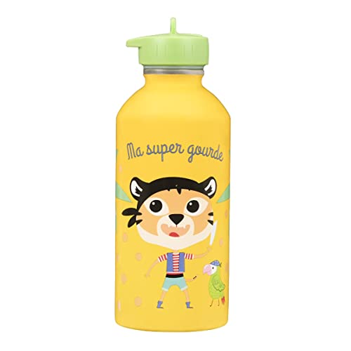 Draeger Paris - Borraccia In Acciaio Inox Per Bambini - Ma Super Gourde - Tigre