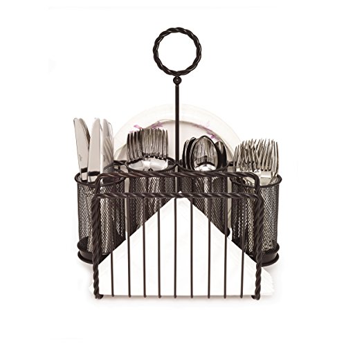 Gourmet Basics By Mikasa Rope Picnic Caddy, Nero Antico Di Gourmet Basics By Mikasa