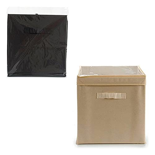 Bigbuy Home S3600650 Scatola Pieghevole, 31 X 31 X 31 Cm