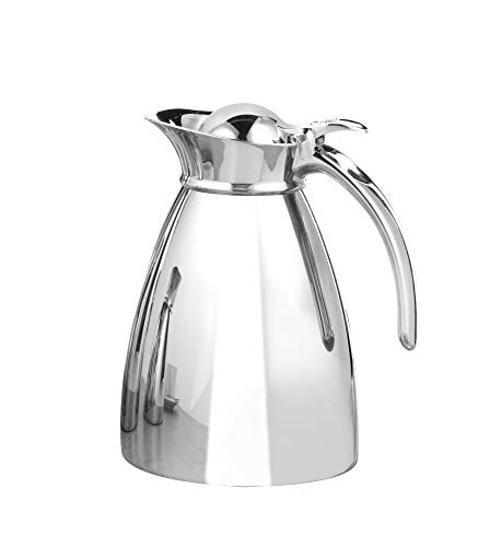 Esmeyer 077 - Thermos Empire, In Acciaio Inox 18/8, A Doppia Parete, Infrangibile, Lavabile In Lavastoviglie, Colore: Argento