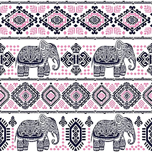 Homemania Tappeto Arredo, Tappeto Stampato Elephant Life, Multicolore