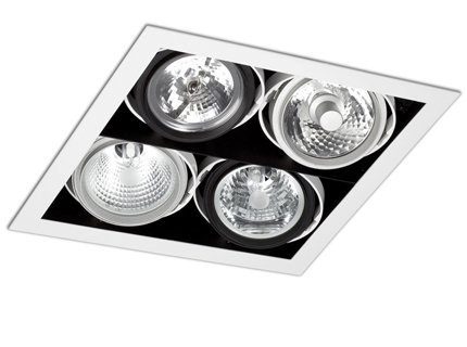 Faro Barcelona Morris 03050401 – Da Incasso, Acciaio, Colore: Bianco