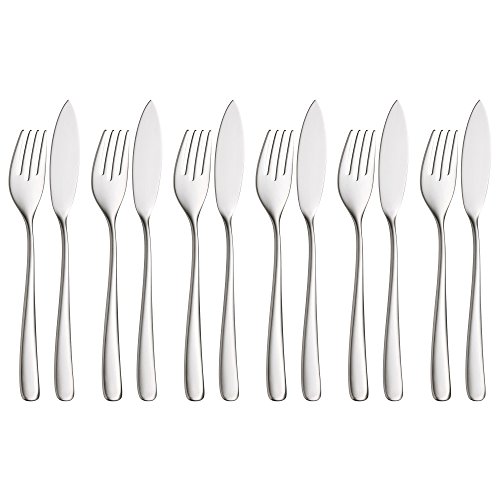 Wmf Set Di Posate Vision Per Più Persone, Costituito Da Diversi Elementi, Acciaio Inox, Wmf Vision 12-Teilig Fischbesteck
