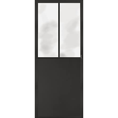 Trompe L' Oeil Porta Adesivo Officina Decorazione Da Parete, Polivinilcloruro, Grigio, 83 X 0,1 X 204 Cm