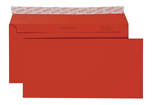 Elco Prodotti Per Ufficio, Carta, Rosso Intenso, C5/6 Din Lang (229X114Mm)