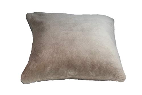 Comptoir Du Linge Mic50A - Cuscino In Microfibra Di Poliestere, 50 X, 100% Poliestere, Beige, 50 X 50 Cm