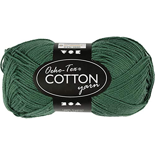 Creativ Filato Di Cotone, Verde Scuro, Taglia Unica