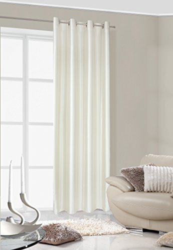 Eurofirany Zas/Gabi/K Tenda Gabi, Liscio Con Occhielli, 140 X 250 Cm, Crema