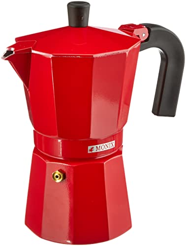 Monix - Caffettiera Italiana In Alluminio 6 Tazze Fragola