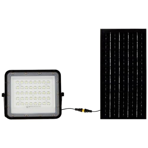 V-Tac Kit Pannello Solare Con Proiettore 800 Lumen 4000K 3Metri Di Cavo Batteria Sostituibile Vt-80W - 7824