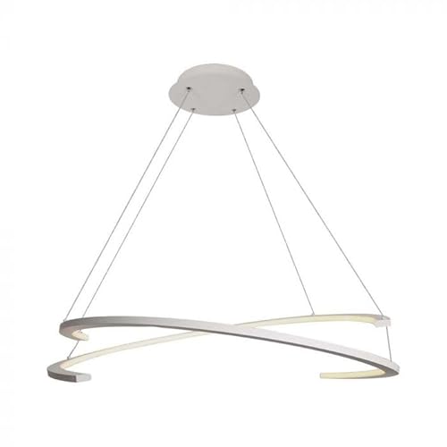 V-Tac Vt-7908 Lampadario Led A Sospensione Doppia Mezzaluna 48W Corpo Bianco 80 * 120Cm 4000K Triac Dimmerabile - 14987