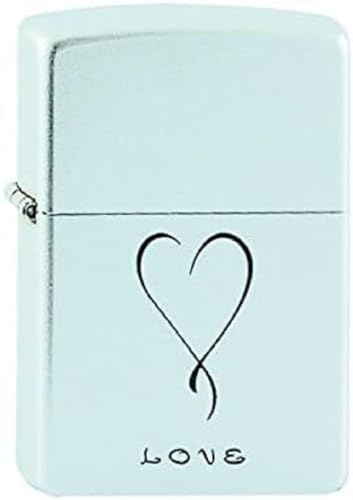 Zippo Feuerzeug 60001335 Love Lighter, Metal, Silver, One Size