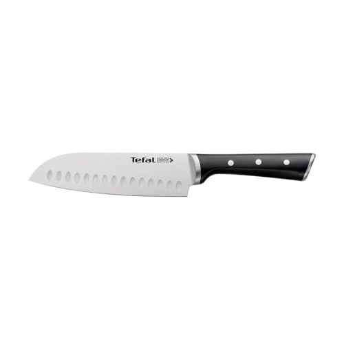Tefal K2320614 Cuchillo Santoku, Alloy Steel, Negro, 38X7.1999999999999993X2 Cm