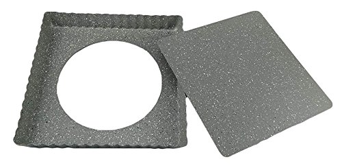 Viscio Trading 176496 Stampo Crostata Quadro, Alluminio, Grigio