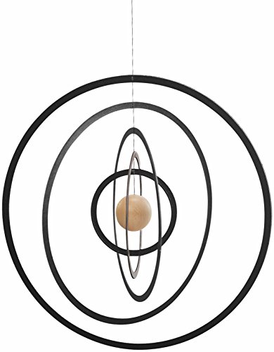 Flensted Mobiles Science Fiction, Nature Mobile, Acciaio, Marrone/Nero, 24 X 24 Cm