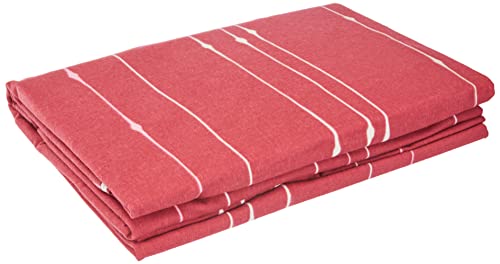 Biberna 0006141 Set Biancheria Da Letto Con Fodere Per Cuscini Comfort Bel Castoro 1X 135X200 Cm + 1X 80X80 Cm, Bourgogne