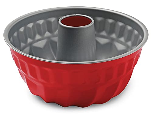 Guardini, Rossana 2.0, Stampo Budino Con Cono 23 Cm, Acciaio Con Rivestimento Antiaderente, Colore Rosso/Grigio, Inossidabile