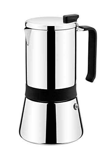 Monix Aroma Caffettiera Italiana Moderno 6 Tazas Acciaio