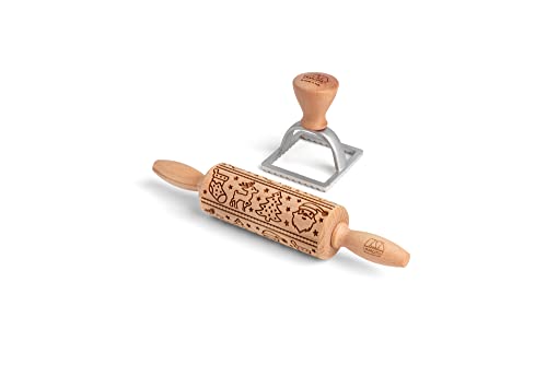 Marcato Xpr-Promo-008-Rso Kit Per Biscotti, Legno E Alluminio, Rosso
