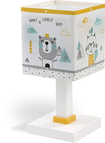 Dalber Hello Little Lampada Da Tavolo Per Bambini Animali Da Scrivania Multicolore (73241)