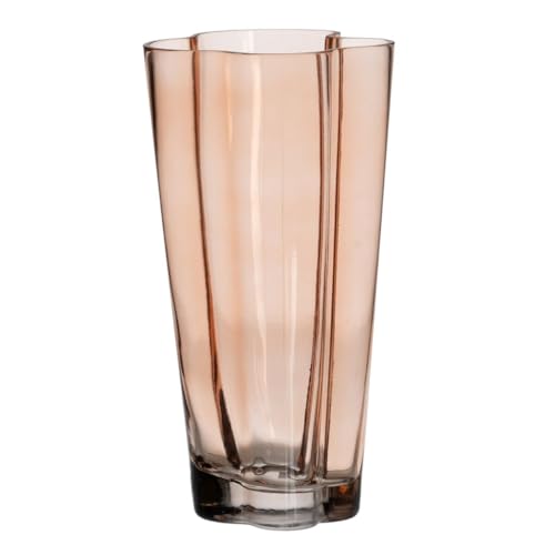 Bigbuy Home Vaso Marrone Vetro 15,5 X 15 X 30 Cm