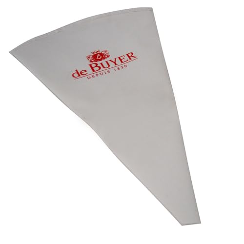 De Buyer Pasticceria Sac A Poche In Cotone, L 30 Cm, 4856.30, Acciaio Inossidabile, Bianco, 18.5 Cm