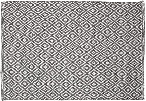 Sealskin Trellis Tappetino Da Vasca, Cotone, Grigio, 60 X 0,5 X 90 Cm